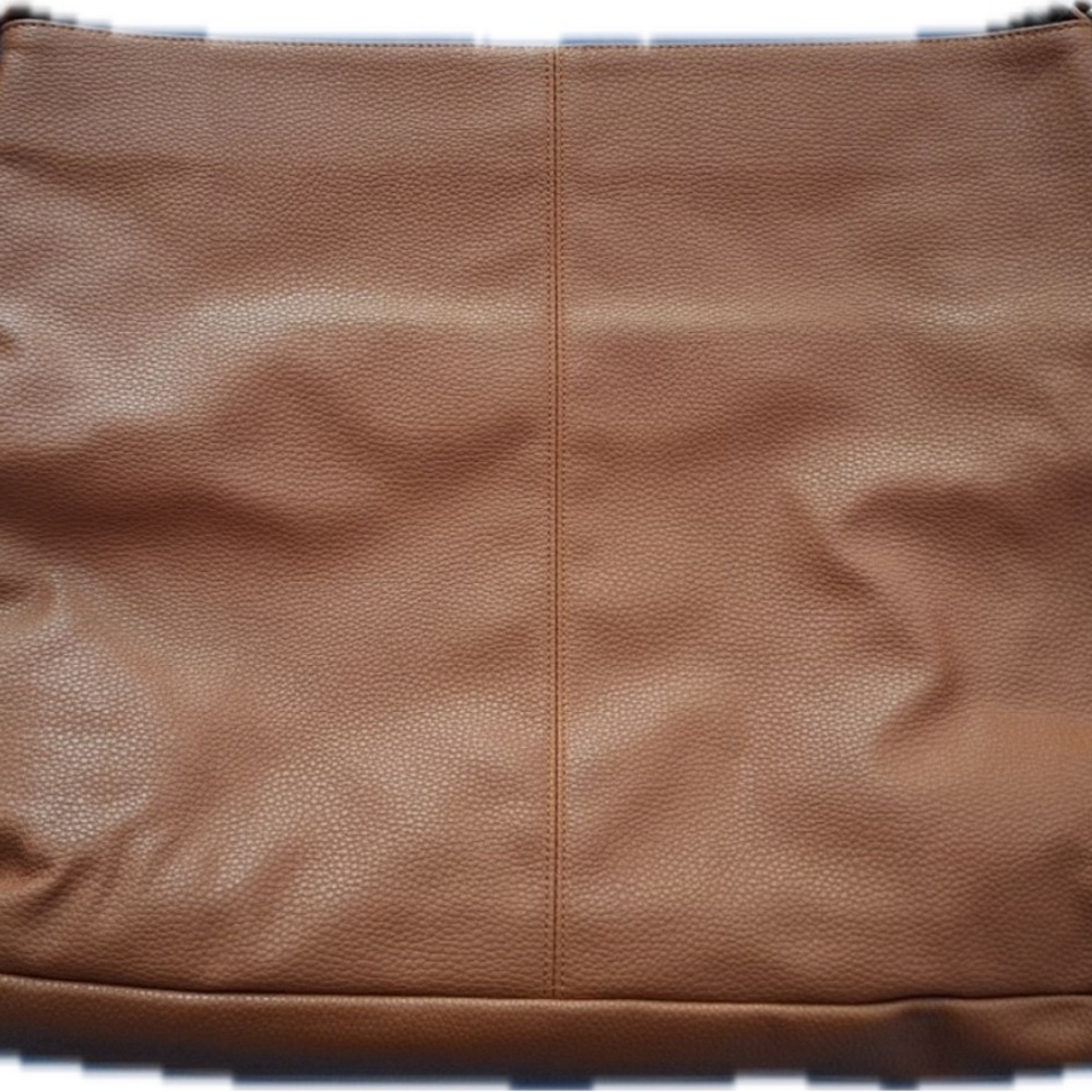 New Jewell By Thirty One Large Pebbled Brown Vegan Leather Shoulder Bag Purse - Picture 2 of 4